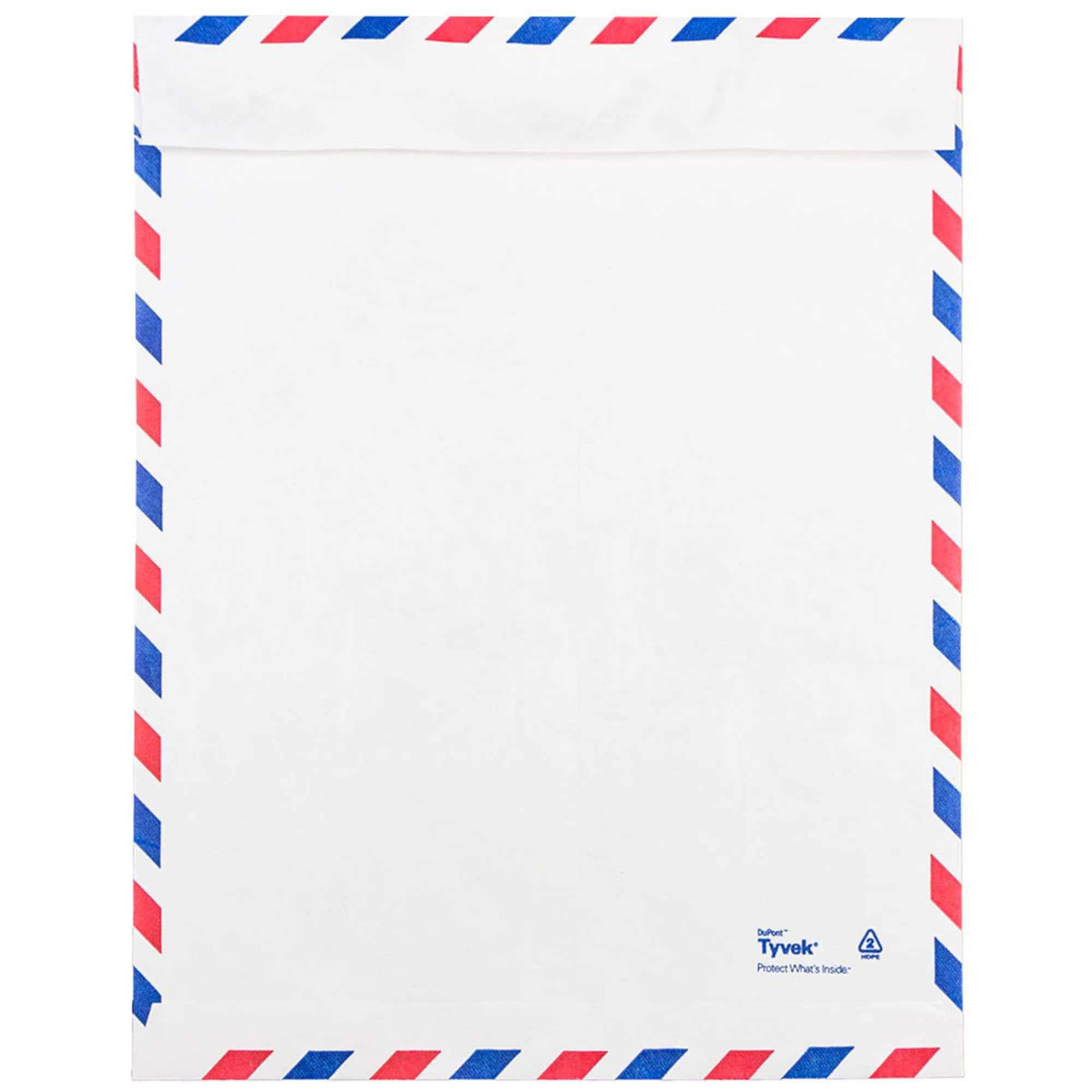JAM Paper 9" x 12" White Airmail Tyvek Envelopes, 25ct.